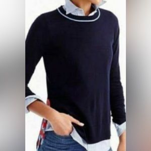 J. crew merino side tie sweater size XL. Worn twice! Great condition.